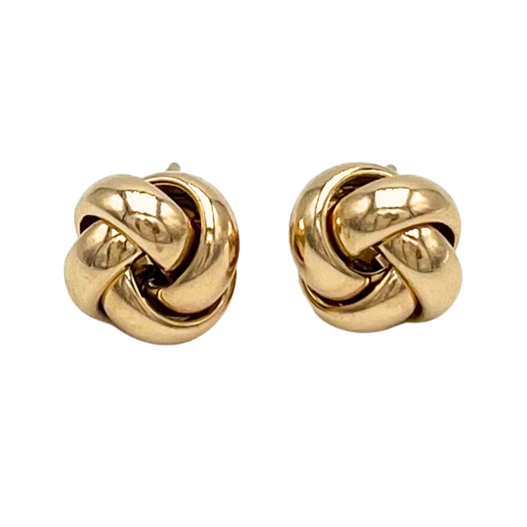 Goldohrringe Knoten
