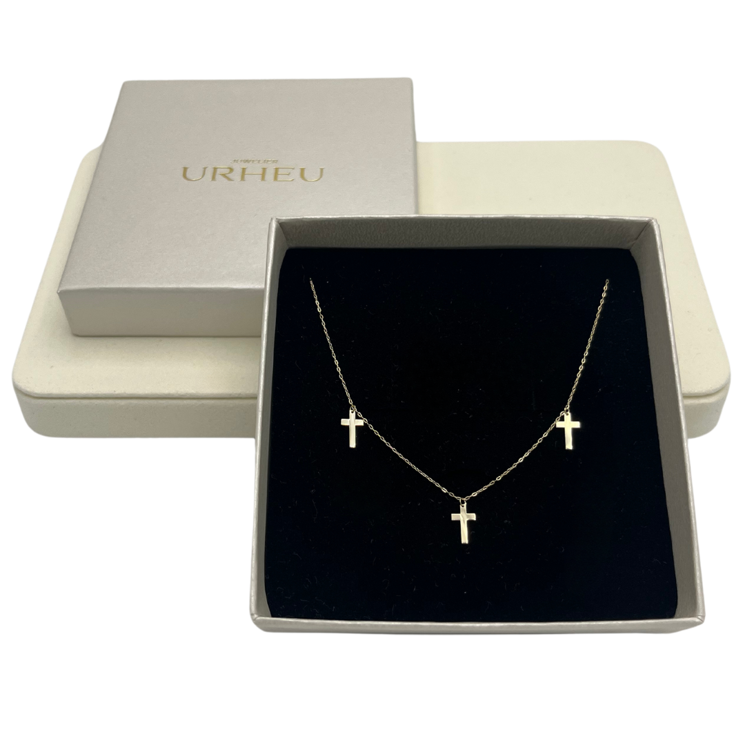 Goldkette Multi Kreuz